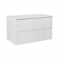 Тумба підвісна Qtap Tern 600х476х469 White зі стільницею та рушником утримувачем QT1779TPL601W QT177