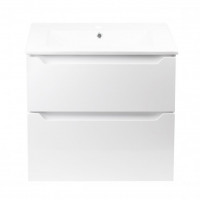 Комплект Qtap Scorpio 710х585х460 White тумба подвесная + раковина