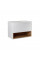 Тумба підвісна Qtap Robin 800х476х437 White/Whitish oak зі стільницею QT1379TPН8001WWO QT1379TPН80