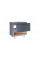 Тумба підлогова Qtap Robin 700х616х437 Graphite/Whitish oak зі стільницею QT1380TNН7002GWO