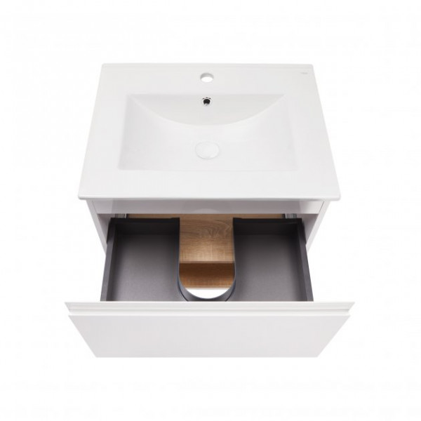 Комплект Qtap Robin 700х580х437 White/Whitish oak тумба підвісна + раковина