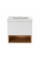 Комплект Qtap Robin 700х580х437 White/Whitish oak тумба підвісна + раковина