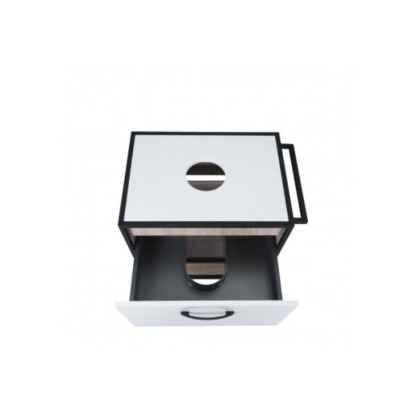 Тумба подвесная Qtap Taurus 800х476х469 White/Whitish oak со столешницей QT2479TPT803WWO QT2479TPT80