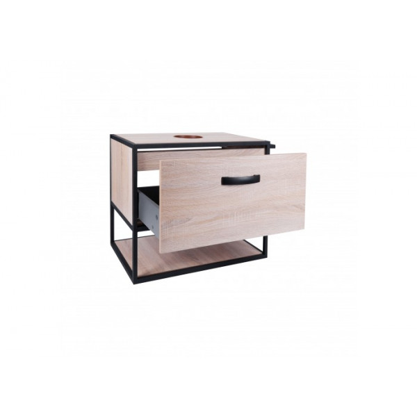 Тумба подвесная Qtap Taurus 800х476х469 Whitish oak со столешницей QT2479TPT803WO QT2479TPT803WO 408
