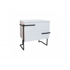 Тумба підлогова Qtap Taurus 700х616х437 White/Whitish oak зі стільницею QT2480TNT703WWO QT2480TNT703