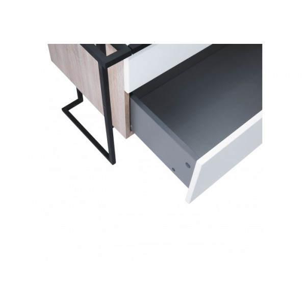 Тумба підлогова Qtap Taurus 700х616х437 White/Whitish oak зі стільницею QT2480TNT703WWO QT2480TNT703