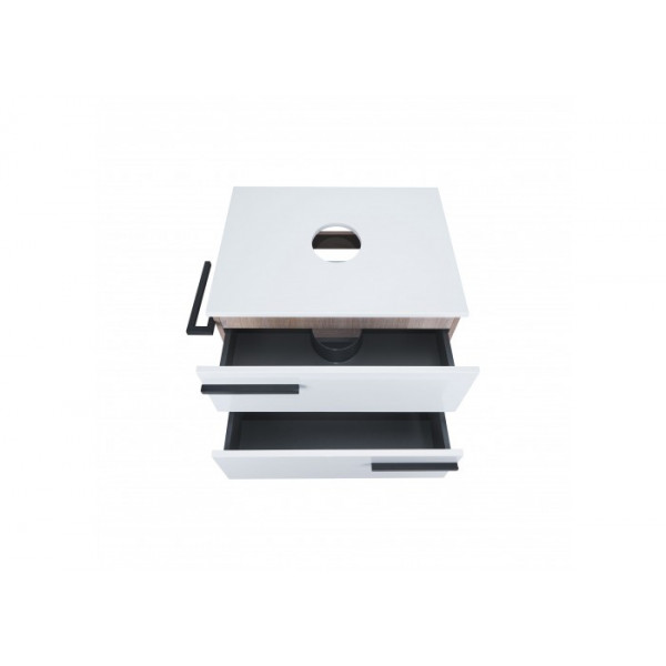 Тумба підлогова Qtap Taurus 700х616х437 White/Whitish oak зі стільницею QT2480TNT703WWO QT2480TNT703