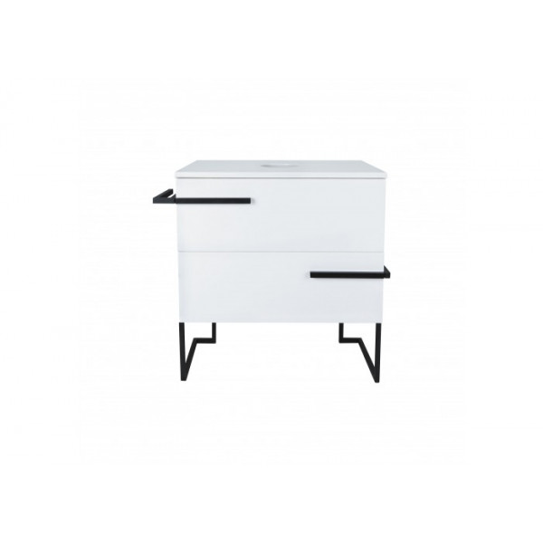 Тумба підлогова Qtap Taurus 700х616х437 White/Whitish oak зі стільницею QT2480TNT703WWO QT2480TNT703