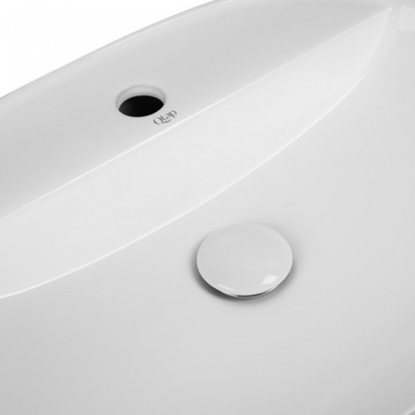 Раковина для ванної Qtap Scorpio 505x385x120 White з донним клапаном QT14112202W QT14112202W 40156