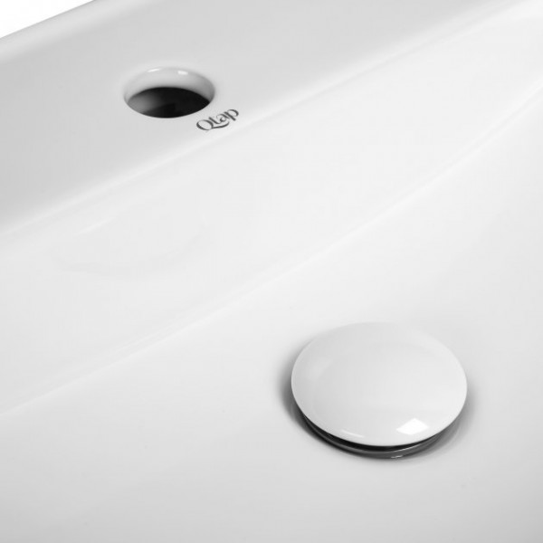 Раковина для ванної Qtap Scorpio 610x400x120 White з донним клапаном QT14112203W QT14112203W 40159