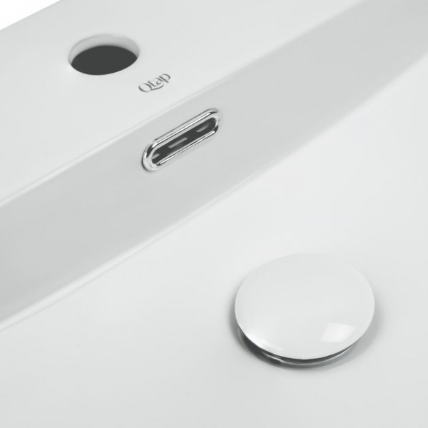Раковина для ванної Qtap Nando LT 600х420х120 White з донним клапаном QT12112173W QT12112173W 40164