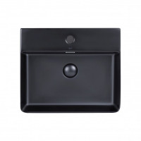 Раковина для ванної Qtap Nando LT 500х420х120 Matt black з донним клапаном QT12112173SMBMB QT12112173SMBMB 40167