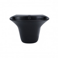 Раковина для ванної Qtap Virgo 550х430х400 Matt black з донним клапаном QT1811037GMB QT1811037GMB 40173