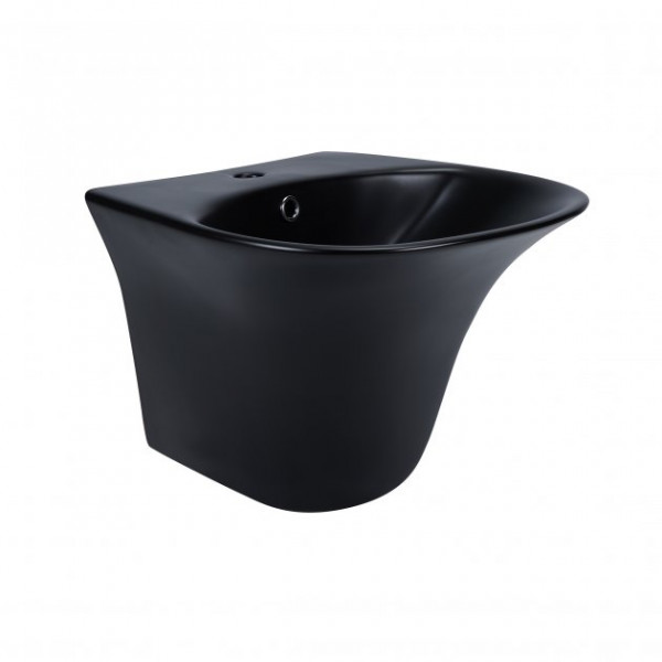 Раковина для ванної Qtap Virgo 550х430х400 Matt black з донним клапаном QT1811037GMB QT1811037GMB 40173