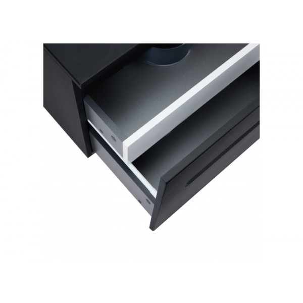 Тумба підвісна Qtap Virgo 800х476х469 Black/White зі стільницею QT1879TPА802BW QT1879TPА802BW 40862