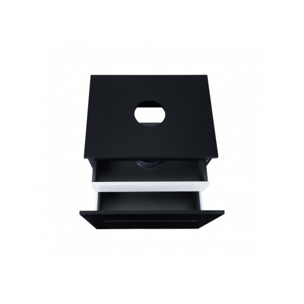 Тумба підвісна Qtap Virgo 800х476х469 Black/White зі стільницею QT1879TPА802BW QT1879TPА802BW 40862