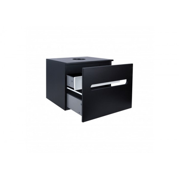 Тумба підвісна Qtap Virgo 800х476х469 Black/White зі стільницею QT1879TPА802BW QT1879TPА802BW 40862