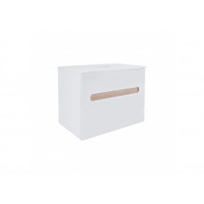 Тумба підвісна Qtap Virgo 800х476х469 White/Whitish oak зі стільницею QT1879TPА801WWO QT1879TPА801WW