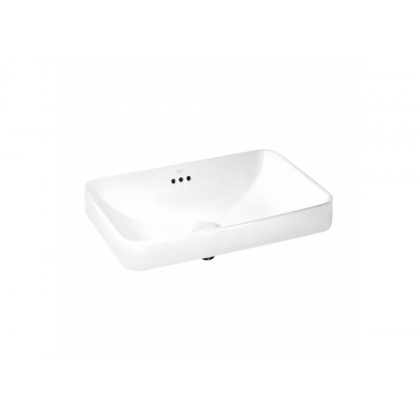 Раковина для ванної Qtap Jay 590х410х155 White з донним клапаном QT0711K425W QT0711K425W 36730