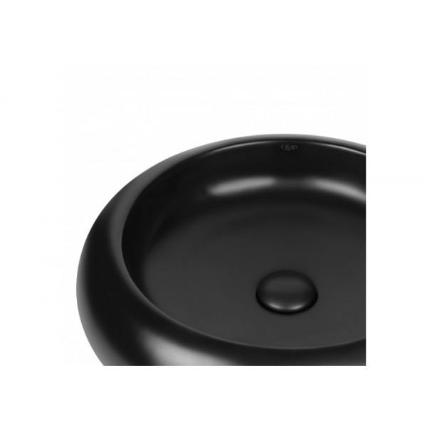 Раковина для ванної Qtap Robin 460x460x100 Matt black з донним клапаном QT13113062MB QT13113062MB 37734