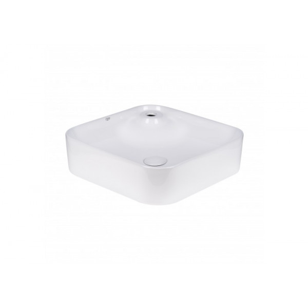 Раковина для ванної Qtap Stork 430x430x120 White з донним клапаном QT15112194W QT15112194W 37738