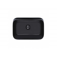 Раковина для ванної Qtap Scorpio 550х390х120 Matt black з донним клапаном QT14112243MB QT14112243MB 37740