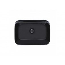 Раковина для ванної Qtap Scorpio 550х390х120 Matt black з донним клапаном QT14112243MB QT14112243MB 37740