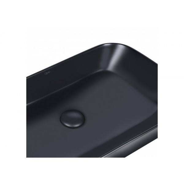 Раковина для ванної Qtap Scorpio 550х390х120 Matt black з донним клапаном QT14112243MB QT14112243MB 37740