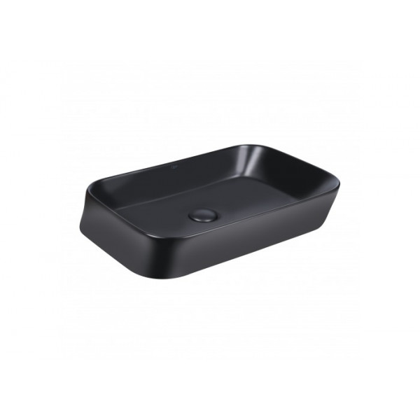 Раковина для ванної Qtap Scorpio 550х390х120 Matt black з донним клапаном QT14112243MB QT14112243MB 37740