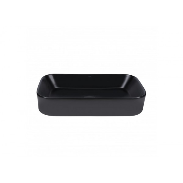 Раковина для ванної Qtap Scorpio 550х390х120 Matt black з донним клапаном QT14112243MB QT14112243MB 37740