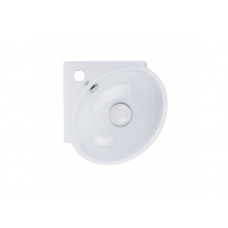 Раковина для ванної Qtap Leo 390x365x130 White з донним клапаном QT11115010W QT11115010W 37748