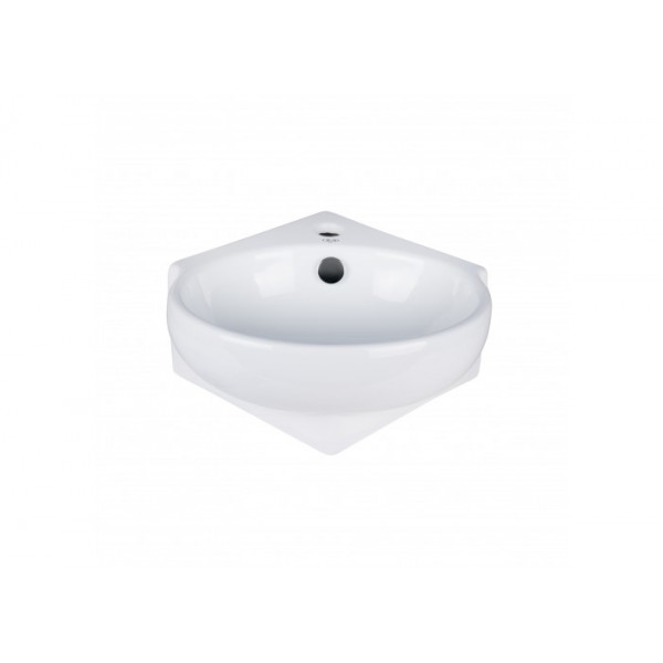 Раковина для ванної Qtap Leo 390x365x130 White з донним клапаном QT11115010W QT11115010W 37748