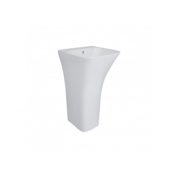 Раковина для ванної Qtap Crow 450x435x835 White з донним клапаном QT0511G315W QT0511G315W 37749