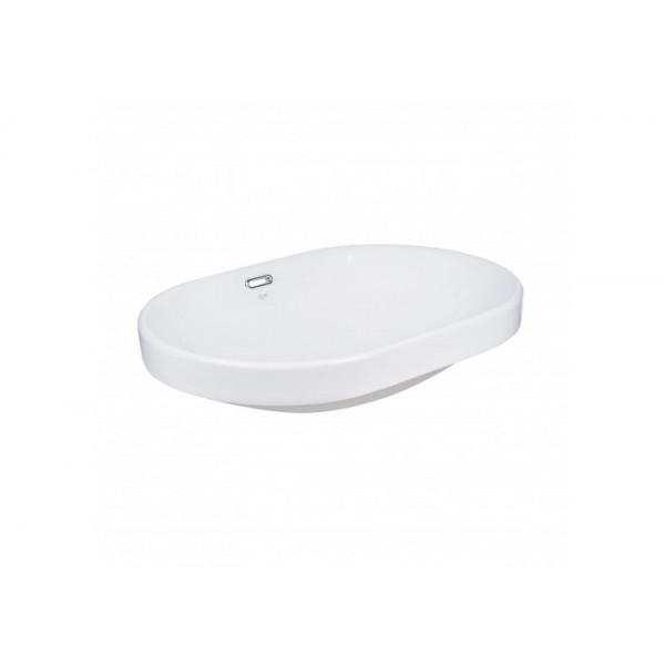 Раковина для ванної Qtap Leo 590x400x170 White з донним клапаном QT11114028W QT11114028W 37751