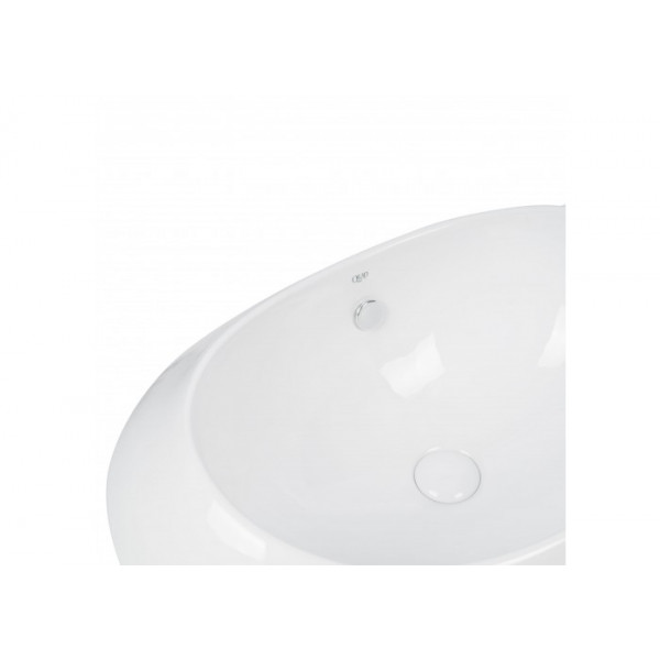 Раковина для ванної Qtap Leo 660x425x250 White з донним клапаном QT11114032W QT11114032W 37752