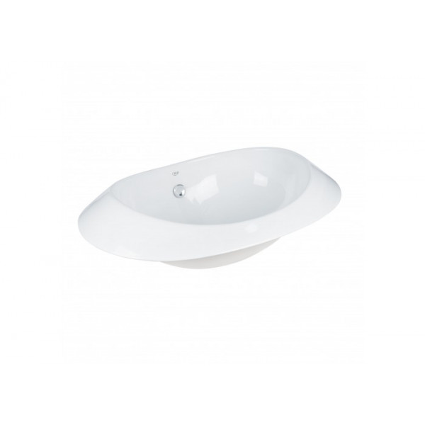 Раковина для ванної Qtap Leo 660x425x250 White з донним клапаном QT11114032W QT11114032W 37752