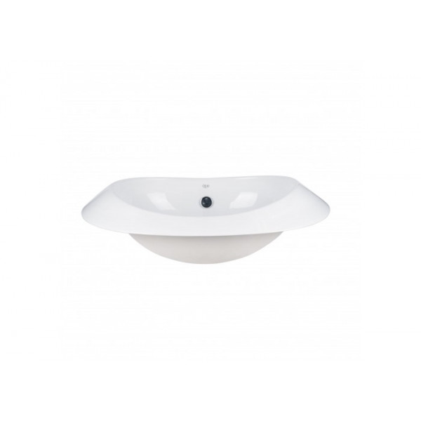 Раковина для ванної Qtap Leo 660x425x250 White з донним клапаном QT11114032W QT11114032W 37752