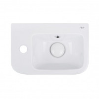 Раковина для ванної Qtap Tern 375х245х135 White з донним клапаном QT171110100LW QT171110100LW 37753
