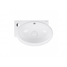 Раковина для ванної Qtap Leo 390x365x130 White з донним клапаном QT11115010W QT11115010W 37748