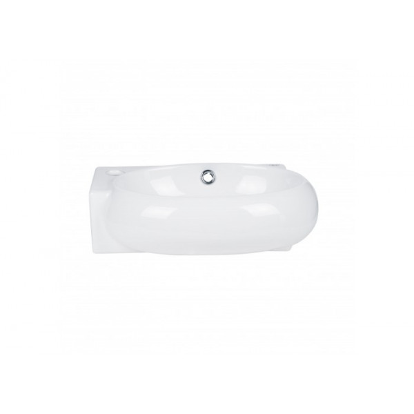 Раковина для ванної Qtap Leo 390x365x130 White з донним клапаном QT11115010W QT11115010W 37748