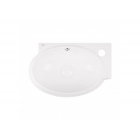 Раковина для ванної Qtap Leo 430x290x140 White з донним клапаном QT11115011RW QT11115011RW 37757