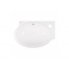 Раковина для ванної Qtap Leo 430x290x140 White з донним клапаном QT11115011RW QT11115011RW 37757