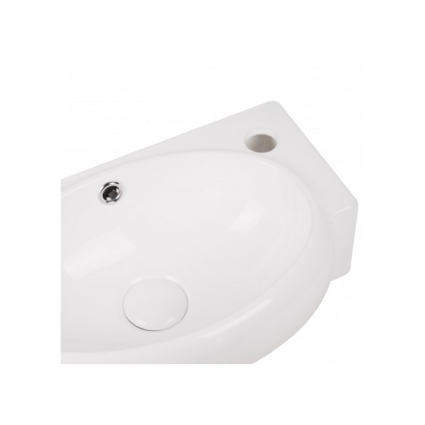 Раковина для ванної Qtap Leo 430x290x140 White з донним клапаном QT11115011RW QT11115011RW 37757