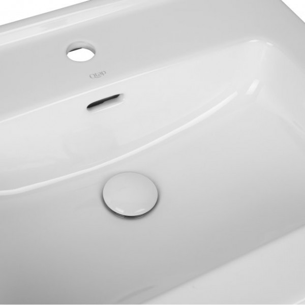 Раковина для ванної Qtap Albatross 01 610х467х195 White з донним клапаном QT0111FL8167AW QT0111FL8167AW 39806