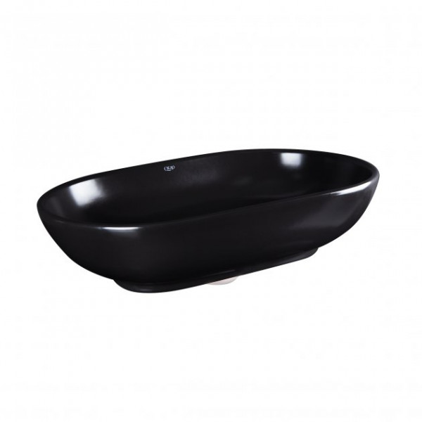 Раковина для ванної Qtap Leo 585х380х180 Matt black з донним клапаном QT1111A028MB QT1111A028MB 39811