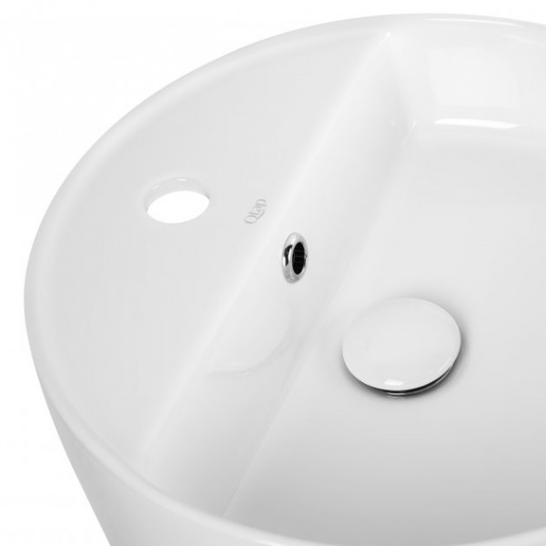 Раковина для ванної Qtap Swan 420х420х145 White з донним клапаном QT1611A051TW QT1611A051TW 39812