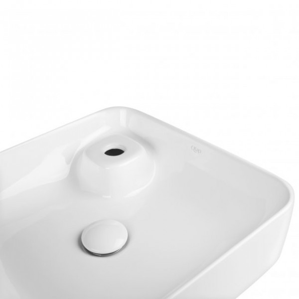 Раковина для ванної Qtap Stork 400х400х140 White з донним клапаном QT1511A057TW QT1511A057TW 39814