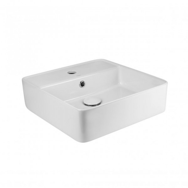 Раковина для ванної Qtap Crow 420х420х145 White з донним клапаном QT0511A054TW QT0511A054TW 39815