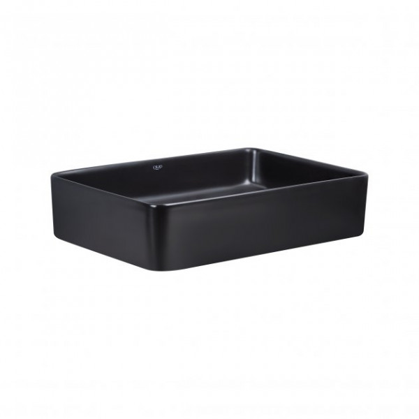Раковина для ванної Qtap Tern 500х350х145 Matt black з донним клапаном QT1711A055MB QT1711A055MB 39817