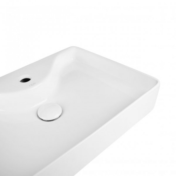 Раковина для ванної Qtap Crow 515х370х120 White з донним клапаном QT0511A064W QT0511A064W 39820